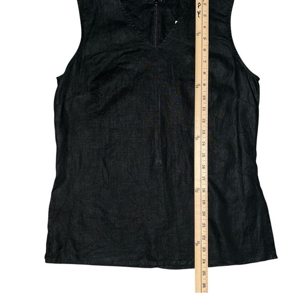 100% linen sleeveless v neck top size 8 - Picture 9 of 9